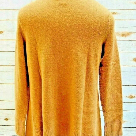 CASLON Women Long Sleeve Pullover Wool Brown Asymmetrical Hem Sweater Size M - Picture 6 of 11